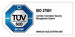 Shows thr ISO Certification 27001